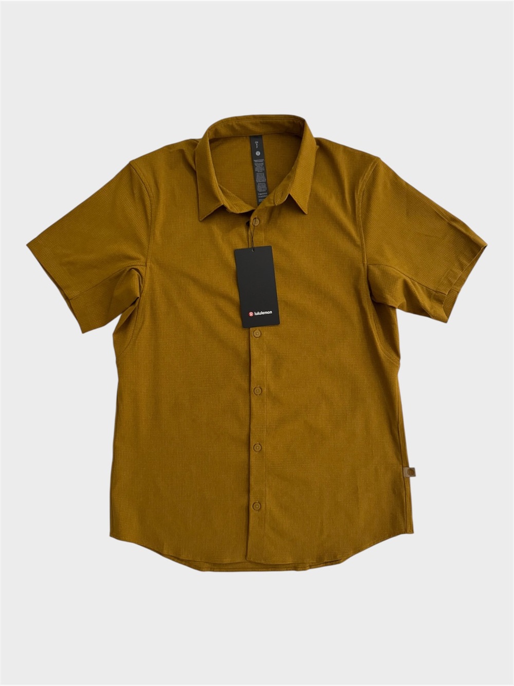 Lululemon Airing Easy Short Sleeve Shirt Melrose Tan Size S